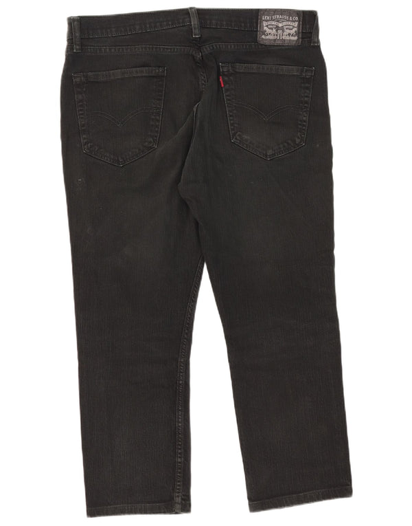 Blugi tăiați pentru bărbați Levi's W36 L25 bumbac negru