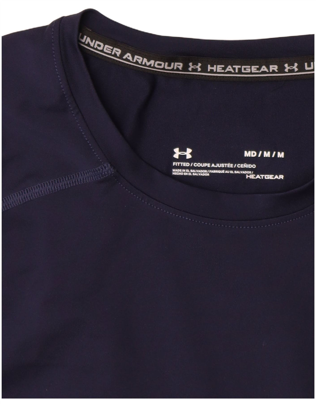 UNDER ARMOUR Bărbați Heat Gear Tricou Top Mediu Bleumarin Sintetic