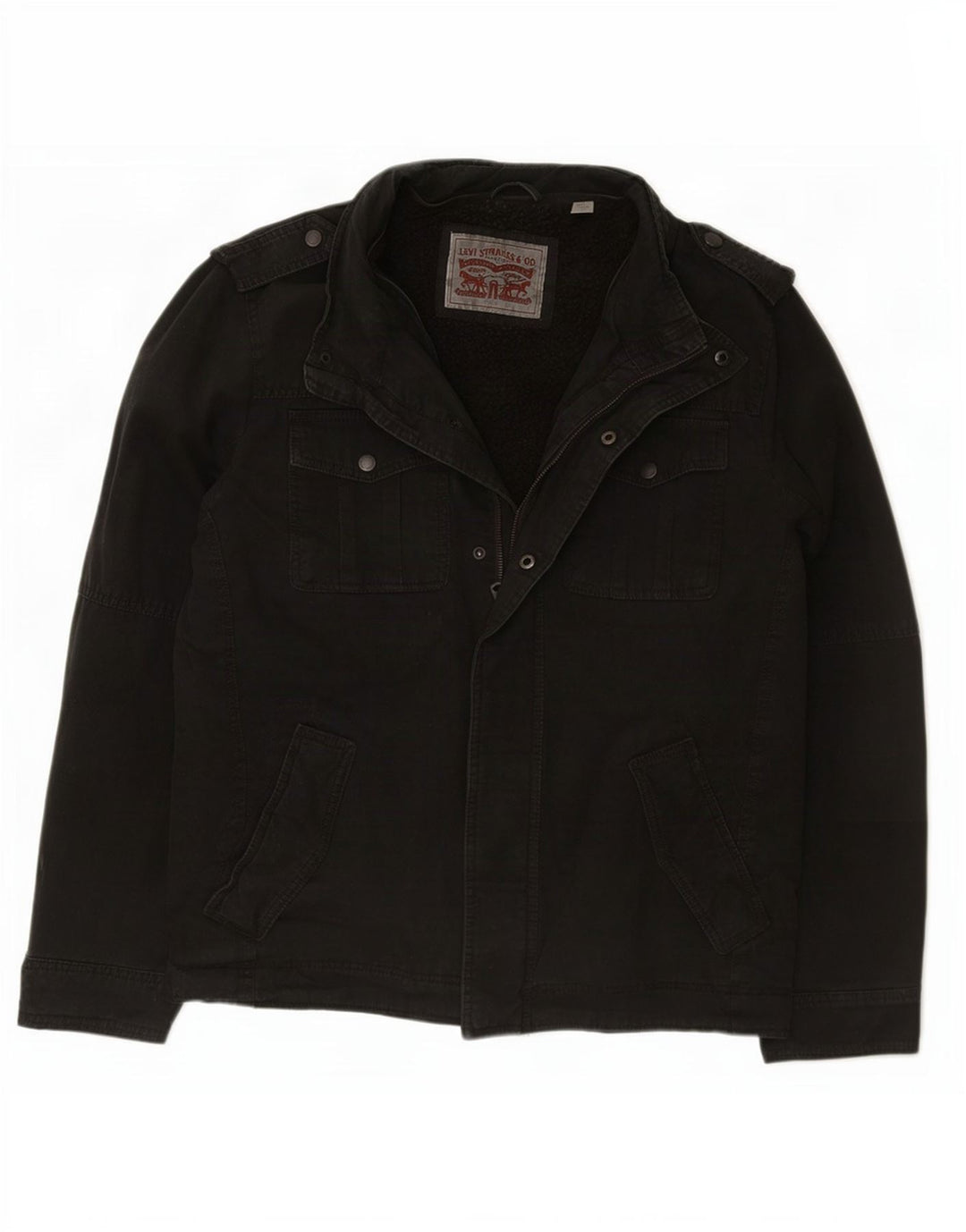 Jachetă militară Sherpa pentru bărbați Levi's UK 40 Large Black