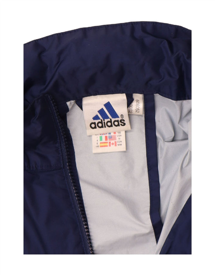 Jachetă de ploaie grafică ADIDAS pentru bărbați Marea Britanie 40/42 Poliamidă albastru bleumarin mediu