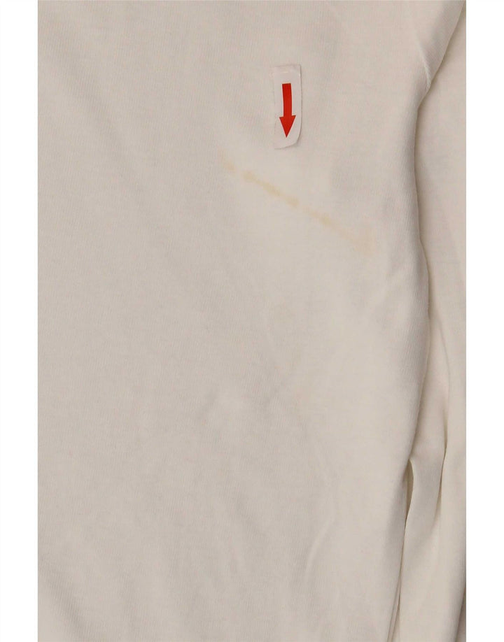 Adidas pentru femei Top cu mânecă lungă UK 14 Medium White