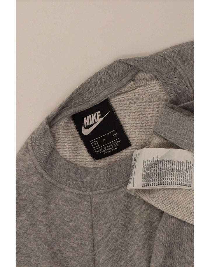 Hanorac grafic pentru bărbați Nike Jumper mic, gri, bumbac cu pete