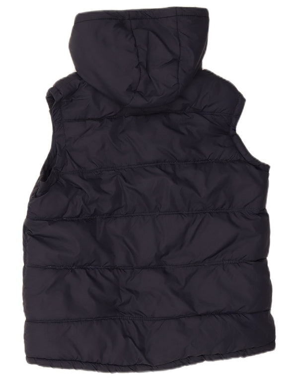 SUPERDRY Gilet căptușit cu glugă pentru femei UK 14 Medium Navy Blue Marine