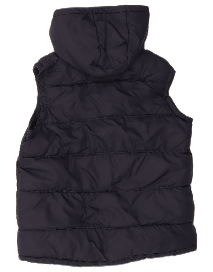 SUPERDRY Gilet căptușit cu glugă pentru femei UK 14 Medium Navy Blue Marine