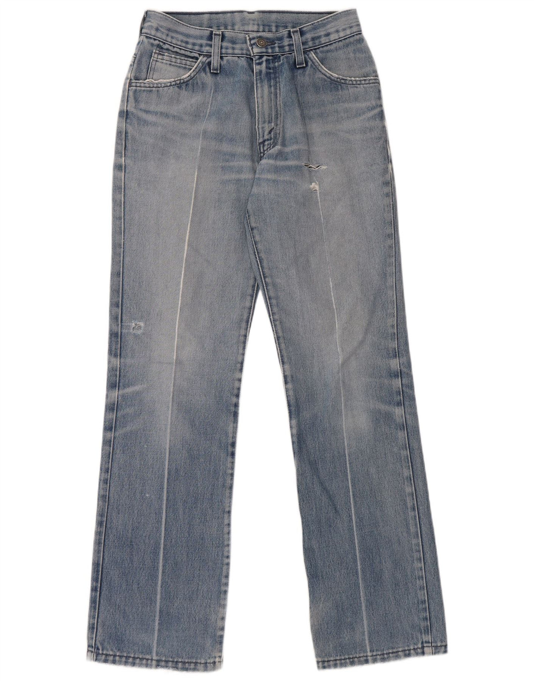 Blugi drepți distressed pentru femei Levi's W28 L32 Bumbac albastru