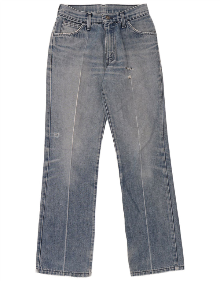 Blugi drepți distressed pentru femei Levi's W28 L32 Bumbac albastru