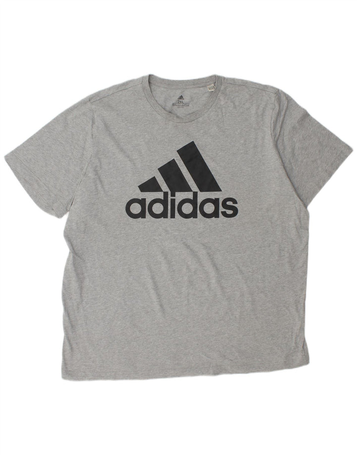 Tricou grafic pentru bărbați ADIDAS Top 2XL gri