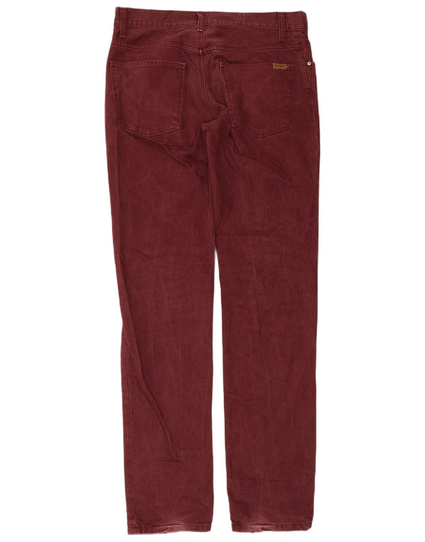 Blugi slim pentru bărbați CARHARTT W33 L34 Burgundy