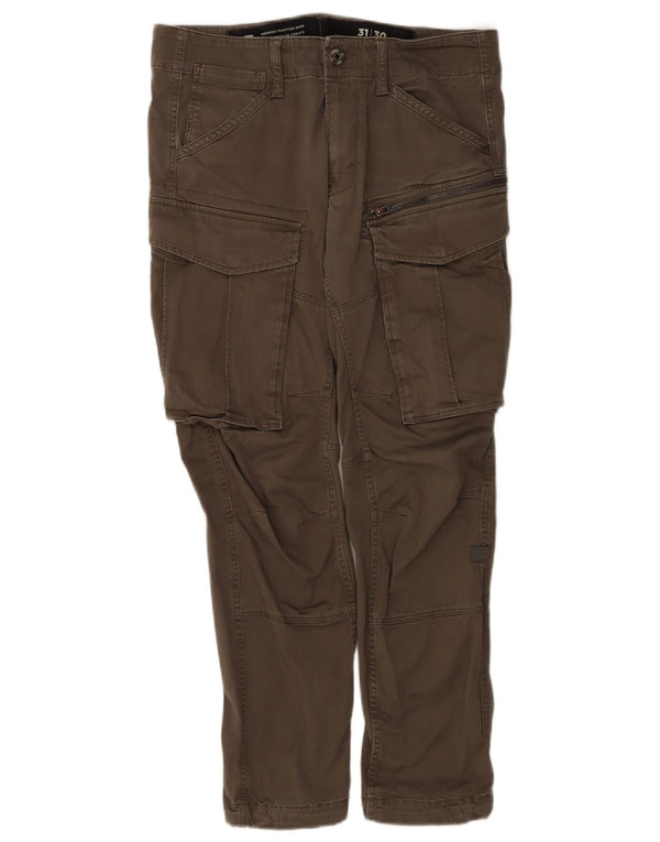 Pantaloni cargo conici pentru bărbați G-Star W31 L30 bumbac kaki