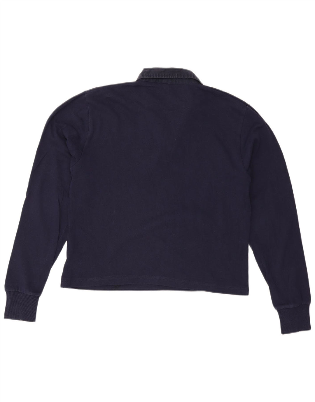 GANT Tricou polo supradimensionat cu mânecă lungă pentru femei UK 14 Medium Bleumarin