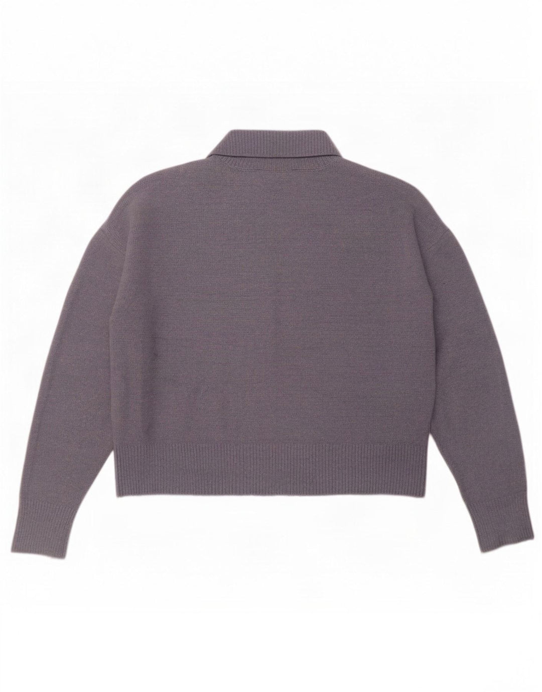 Pulover de damă Zara Crop supradimensionat cu gât rulat, UK 14 Medium Blue