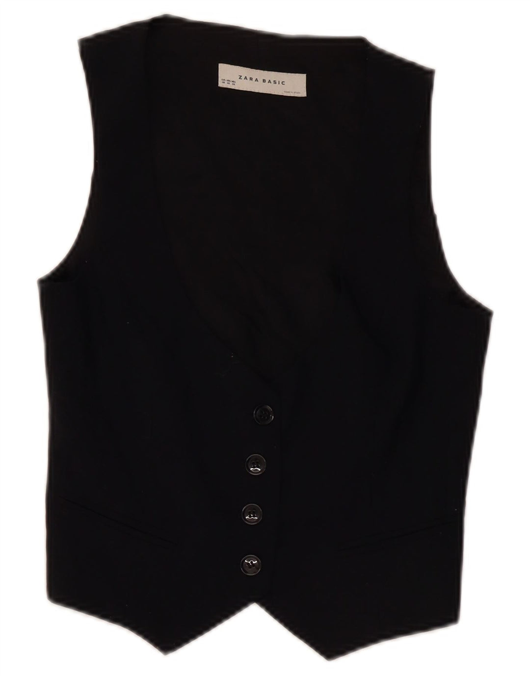 Vestă pentru femei Zara UK 6 XS Poliester negru