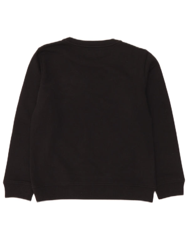 Hanorac cu grafic pentru baieti Emporio Armani Pulover 9-10 ani bumbac negru