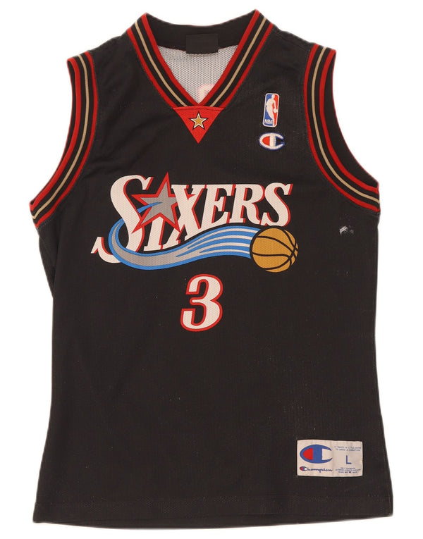 Vesta grafică Champion Girls NBA Top 11-12 ani Poliester negru mare