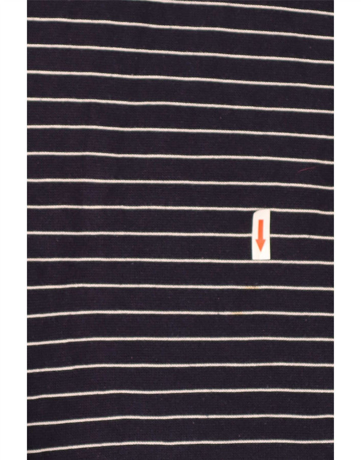 Pulover pentru bărbați Lacoste cu decolteu în V, mărime 4, mediu, bleumarin, în dungi