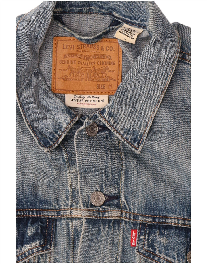 Jachetă de blugi pentru bărbați Levi's UK 38, bumbac albastru mediu