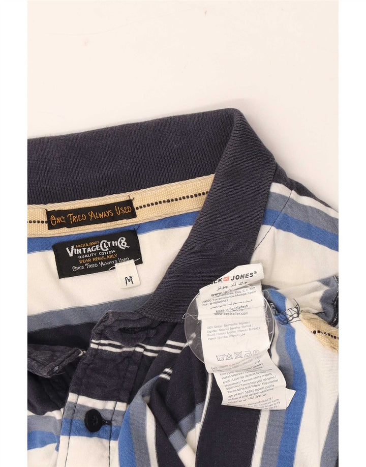 Tricou polo Jack & Jones pentru bărbați, bumbac cu dungi multicolore medii