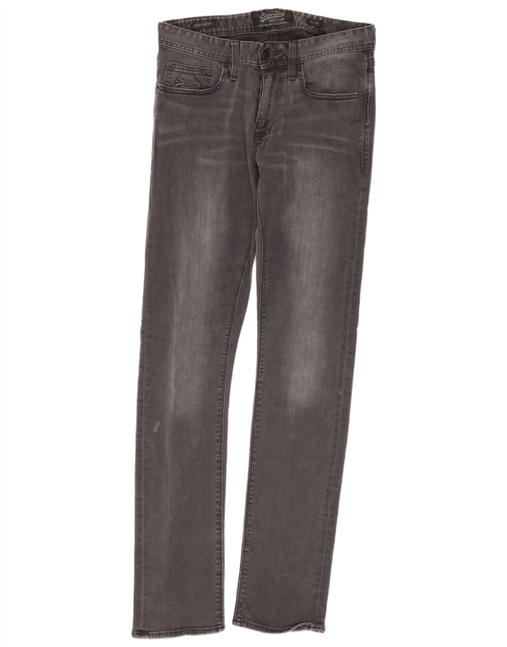 Blugi slim pentru bărbați Superdry W29 L32 bumbac gri