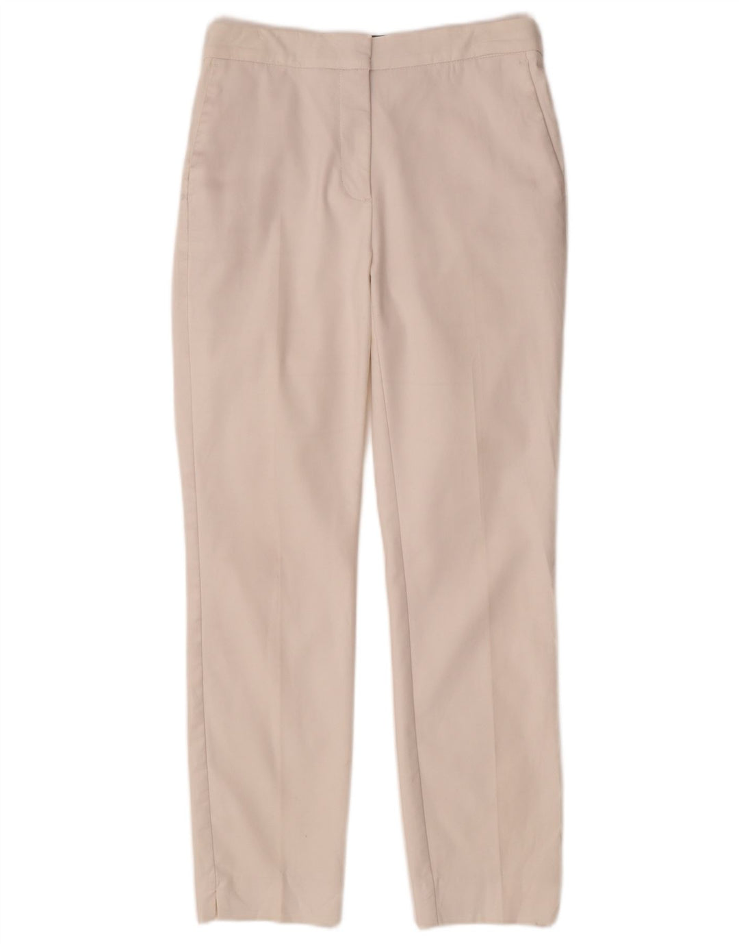 ZARA Pantaloni Chino Drepți Femei Mediu L28 L27 Alb