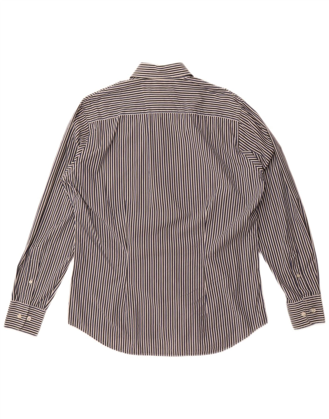 Cămașă pentru bărbați Fred Perry slim fit, bumbac cu dungi albastru bleumarin mediu