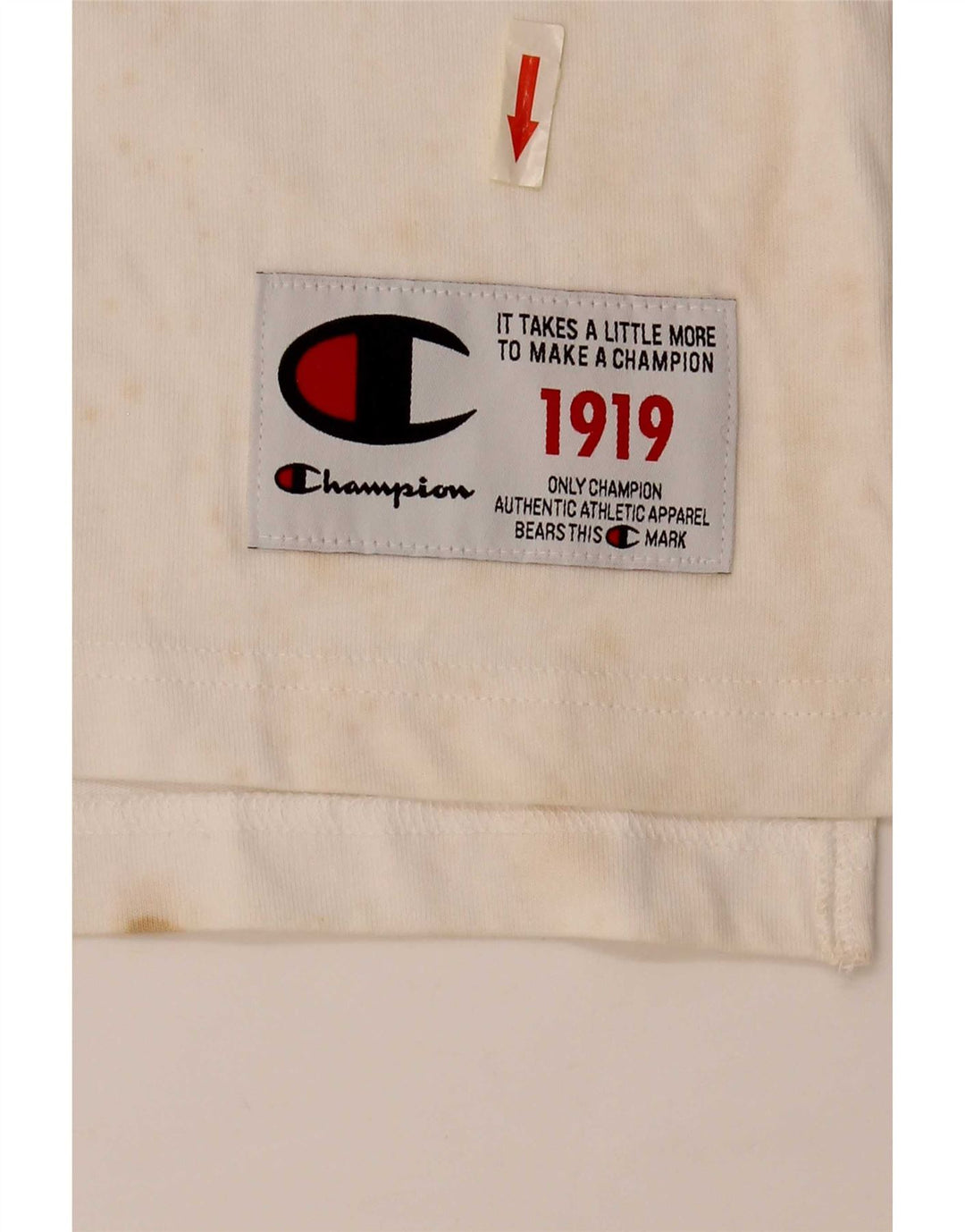 Tricou grafic pentru bărbați Champion Top Mediu Alb Colorblock