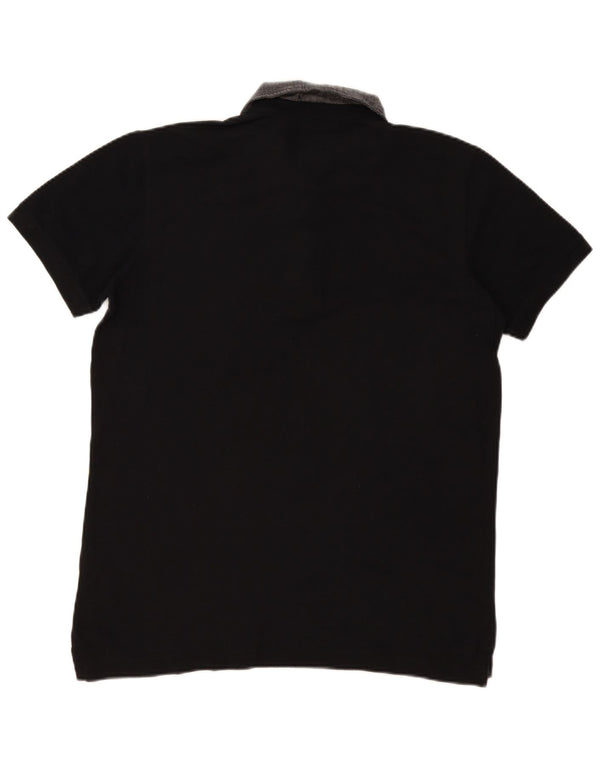 Cămașă polo pentru bărbați Diesel Slim Fit XL, bumbac color bloc negru