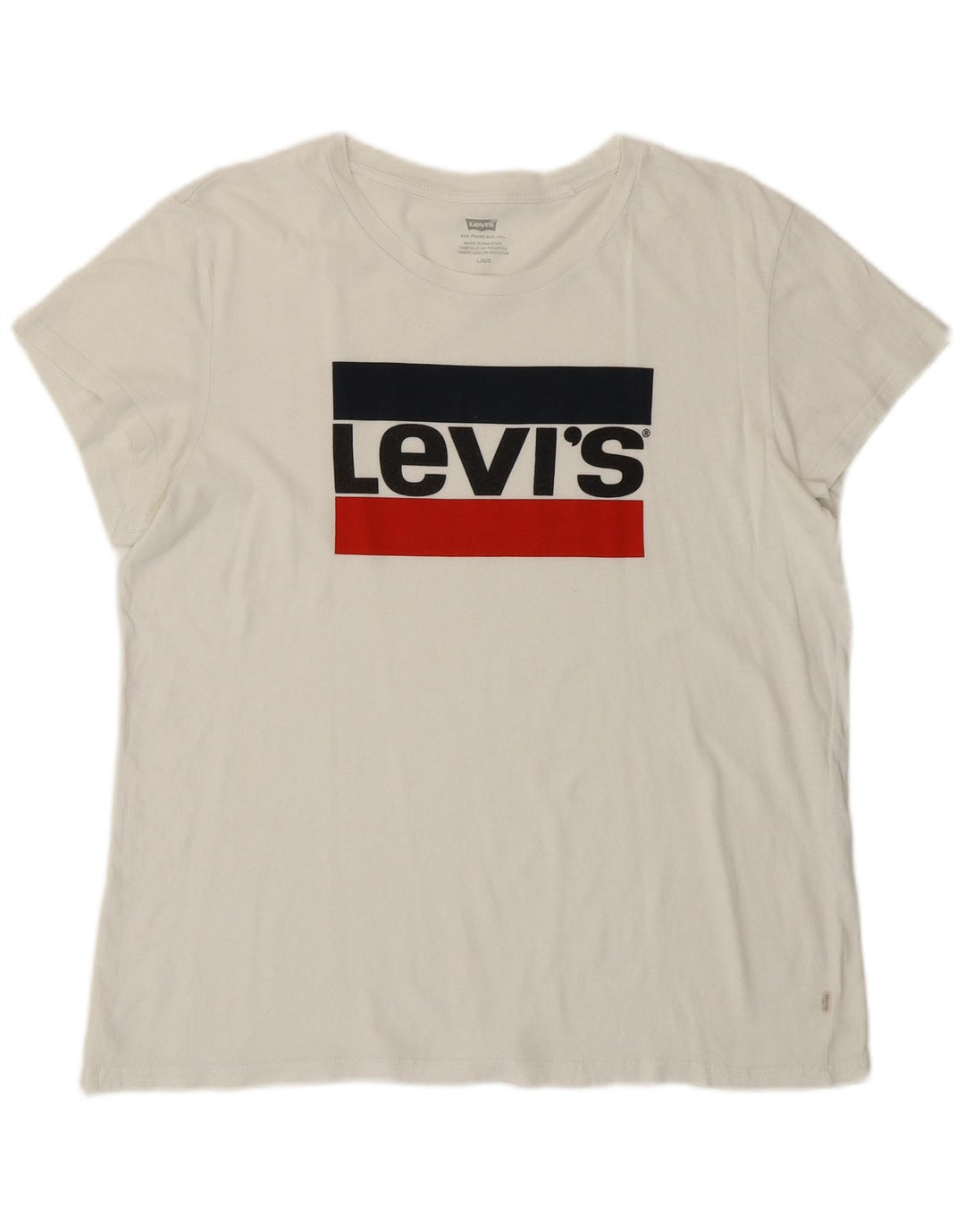 Tricou grafic LEVI'S pentru femei Top UK 16 Large White