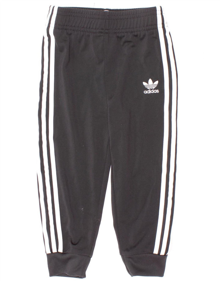 Pantaloni de trening Adidas baieti Joggeri 2-3 ani poliester negru