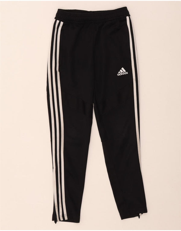 Adidas Boys Aeroready Tracksuit Trousers 9-10 Years Black Polyester