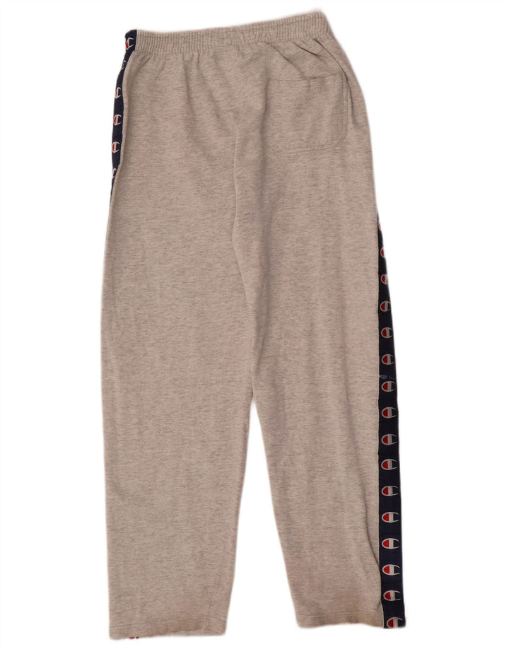 Pantaloni de trening grafic pentru bărbați Champion, gri mediu, bumbac color bloc