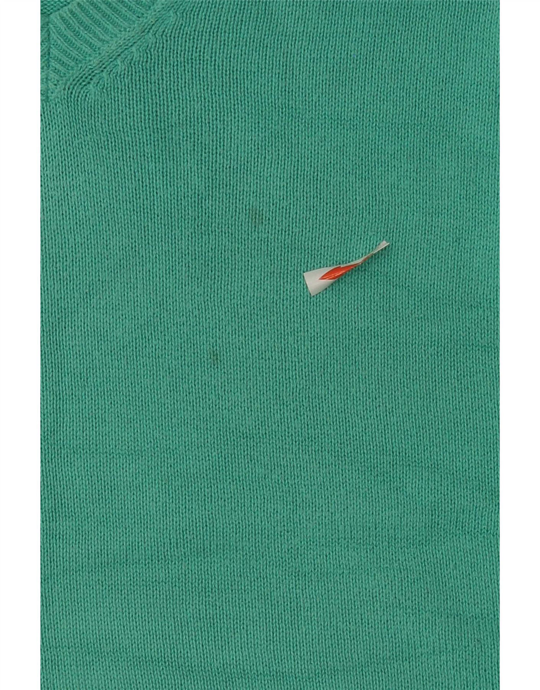 Pulover vintage pentru bărbați, cu decolteu în V, cu formă regulată, verde mare
