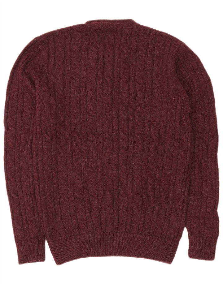Pulover Jack Wills pentru bărbați cu decolteu rotund din poliamidă maro mică