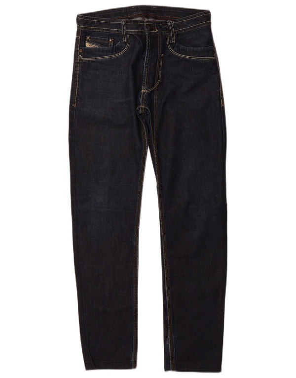 DIESEL Blugi drepti baieti 11-12 ani W28 L27 bleumarin bumbac