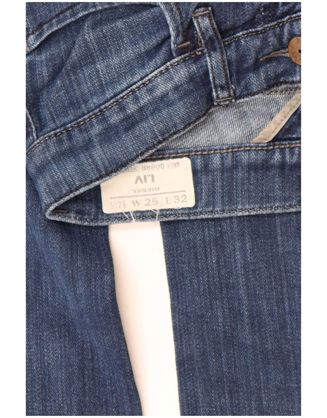 DIESEL Blugi drepti Liv pentru femei W25 L29 Bumbac albastru