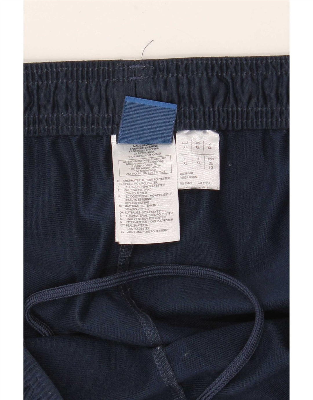 Pantaloni de trening grafic Reebok pentru bărbați XL, albastru bleumarin, poliester color bloc