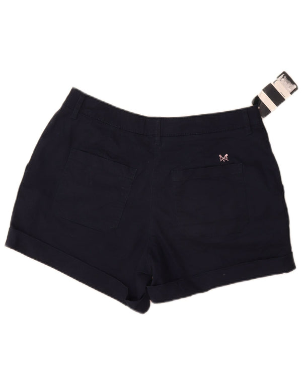 Crew Clothing Pantaloni scurti chino pentru femei UK 12 Medium W30 Bumbac bleumarin