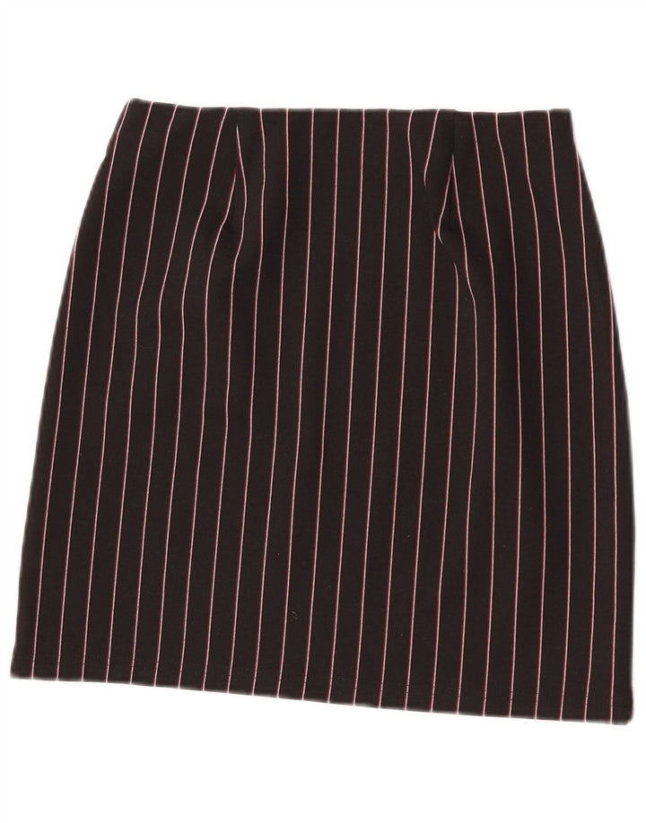 Fusta mini pentru femei Marks & Spencer UK 8 Small W26 Poliester cu dungi negre