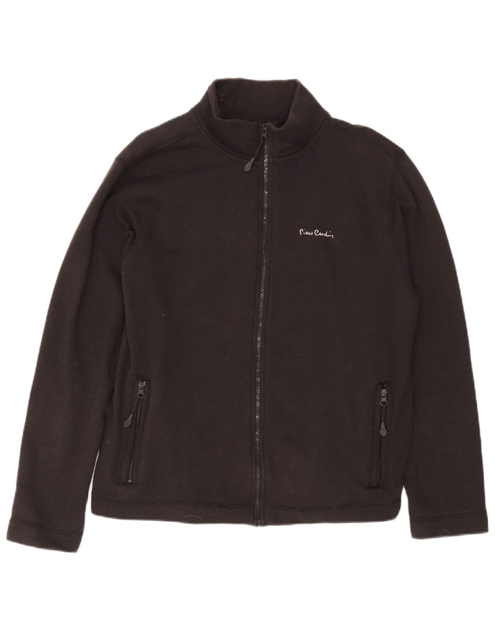 Jachetă de trening pentru bărbați Pierre Cardin, bumbac mediu negru
