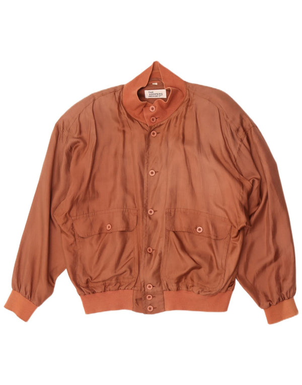 Jachetă Bomber Vintage pentru bărbați UK 38 Medium Pink Mătase