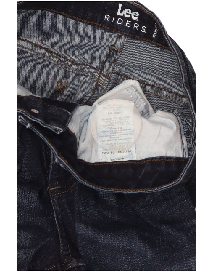 Blugi Lee pentru femei cu talie medie, cu talie medie US 8 Medium W30 L27, bumbac bleumarin
