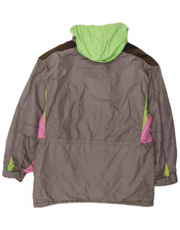 Jachetă de vânt cu glugă Lafont pentru bărbați UK 46 3XL Gri Colorblock