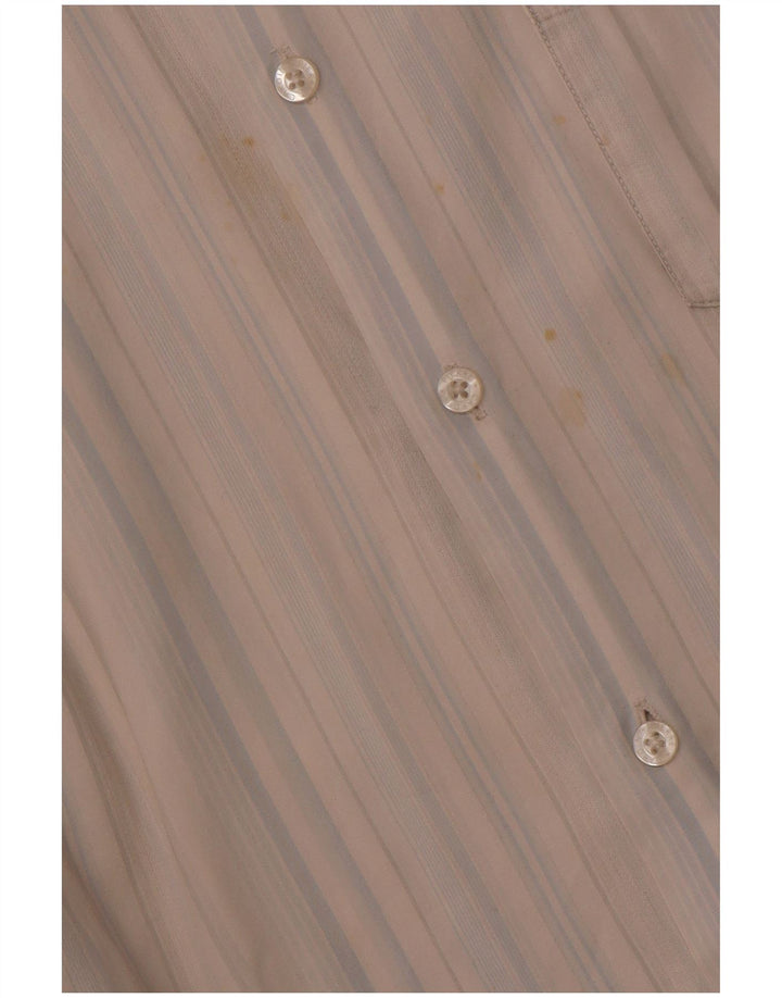 Cămașă cu mânecă scurtă pentru bărbați PIERRE CARDIN, bumbac cu dungi albastre 2XL