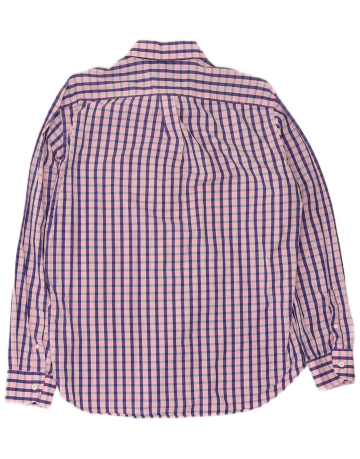 Cămașă pentru bărbați Harmont & Blaine XL, bumbac vichy roz