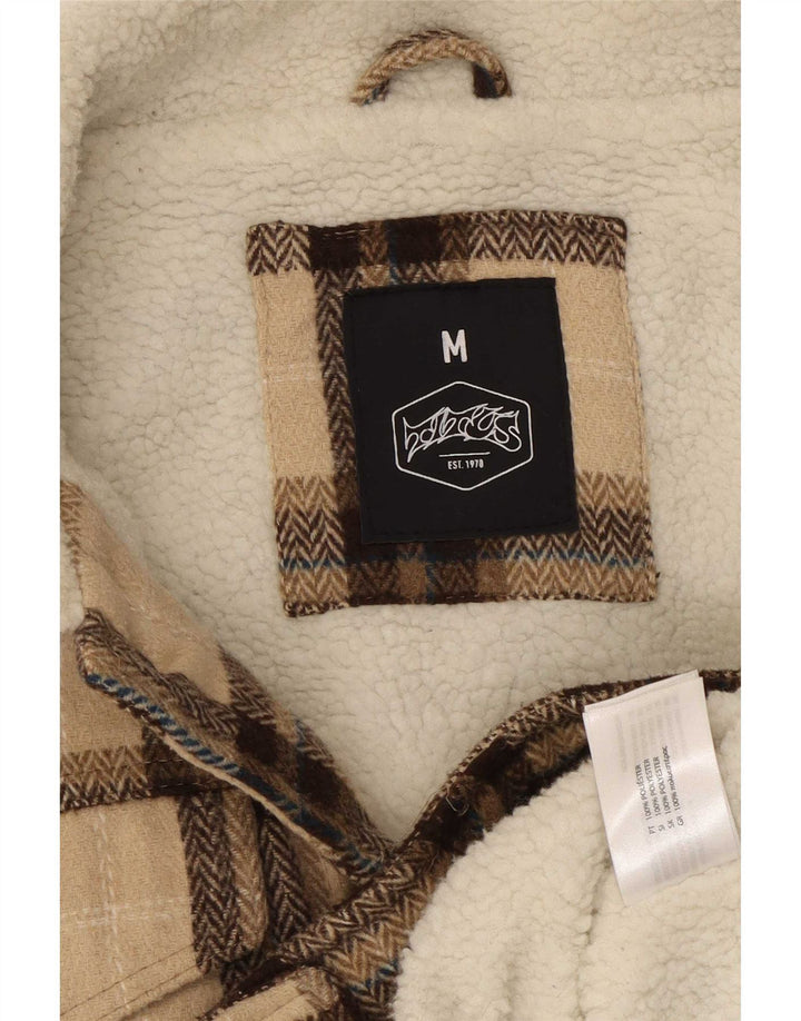 Jachetă vintage pentru bărbați Sherpa UK 38 Medium Beige Check Poliester