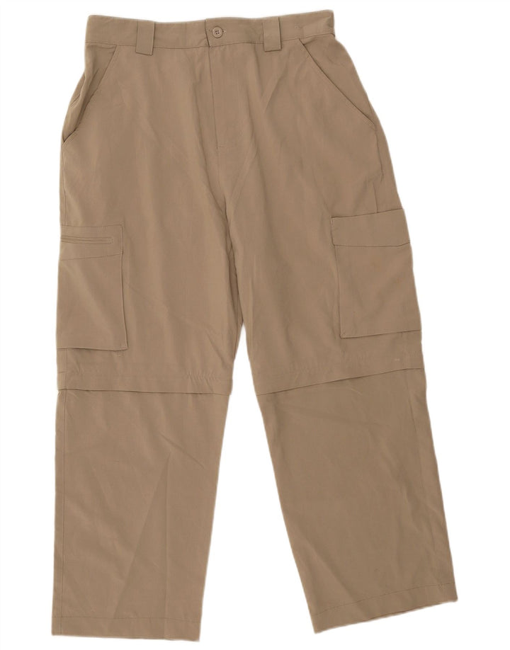 Mountain Warehouse Pantaloni Cargo Cropped Bărbați L32 L25 Poliester Bej