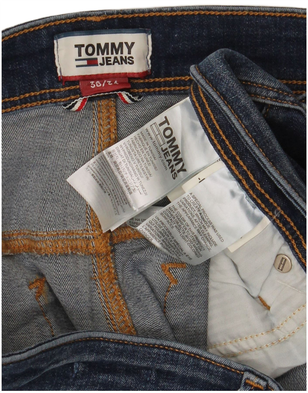 Blugi pentru bărbați TOMMY HILFIGER Stanton Skinny W38 L34 Bumbac albastru