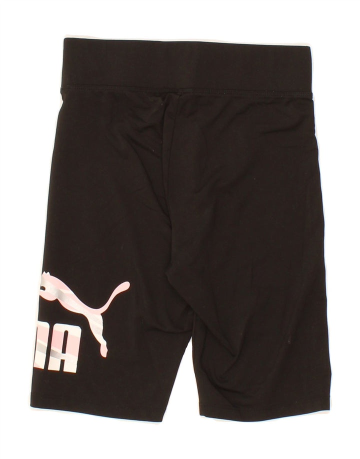 PUMA Boys Sport Shorts 10-11 Years Large Black Polyester Vintage Puma and Second-Hand Puma from Messina Hembry 