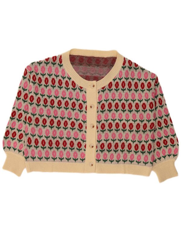 Pulover pentru femei Shein Curve Crop Cardigan UK 20 2XL Multicolor Floral