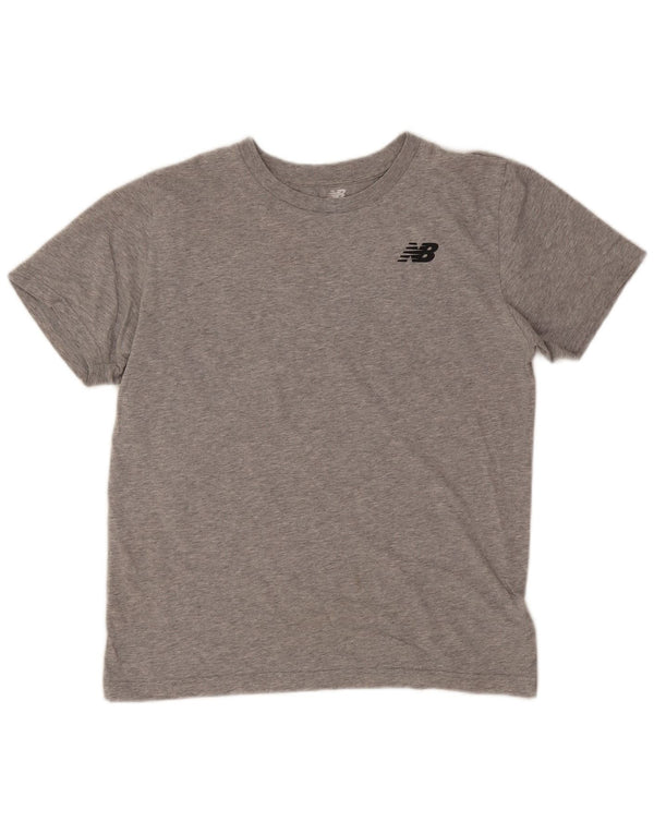 Tricou grafic pentru bărbați New Balance Top mare din bumbac cu pete gri
