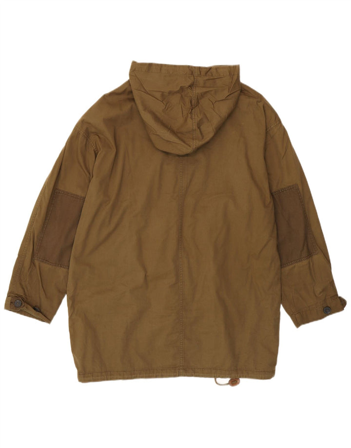 JACK WILLS Jachetă de vânt cu glugă supradimensionată pentru femei UK 12 Medium Khaki